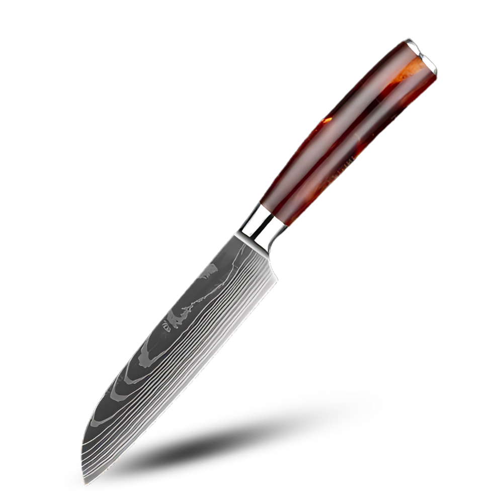 Fire Land Series Japanese Knives -Nakiri Knife 7 inch/18 cm - Ozerty